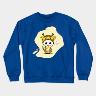 Cute Giraffe Character Crewneck Sweatshirt